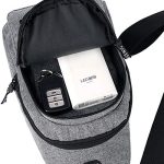 Small Sling Bag Crossbody Chest Shoulder Water Resistant Purse One Strap Travel Bag for Men Women Boys With Earphone Hole - Image 9
